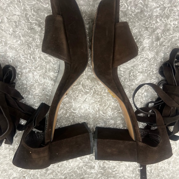 Prada brown suede platforms - Picture 7 of 12